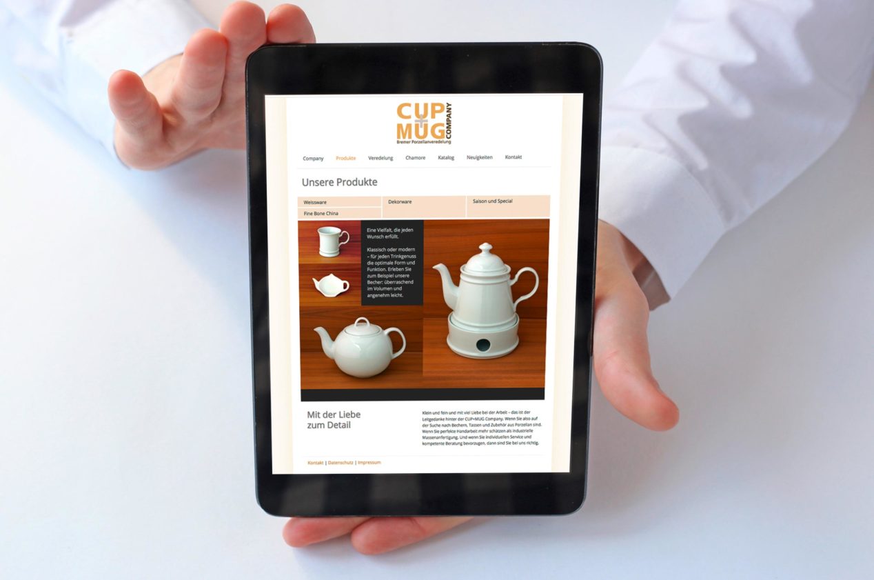 CUP+MUG-Webseite